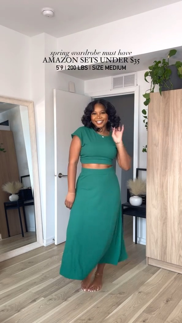 THESE SETS!! Baby it’s already spring time in my closet and these are perfect for work, church, date night, happy hour, you name it!! Under $40 and so many colors I could barely pick 😍🤩✨ and the length is perfect for my tall girls! 5’9 | 200 lbs | wearing a medium — I ordered a large and it fits well but a little looser! ❤️ 

#LTKSpringSale #LTKfindsunder50 #LTKstyletip