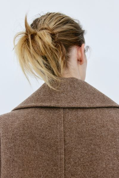 Double-breasted Coat - Brown - Ladies | H&M US | H&M (US + CA)