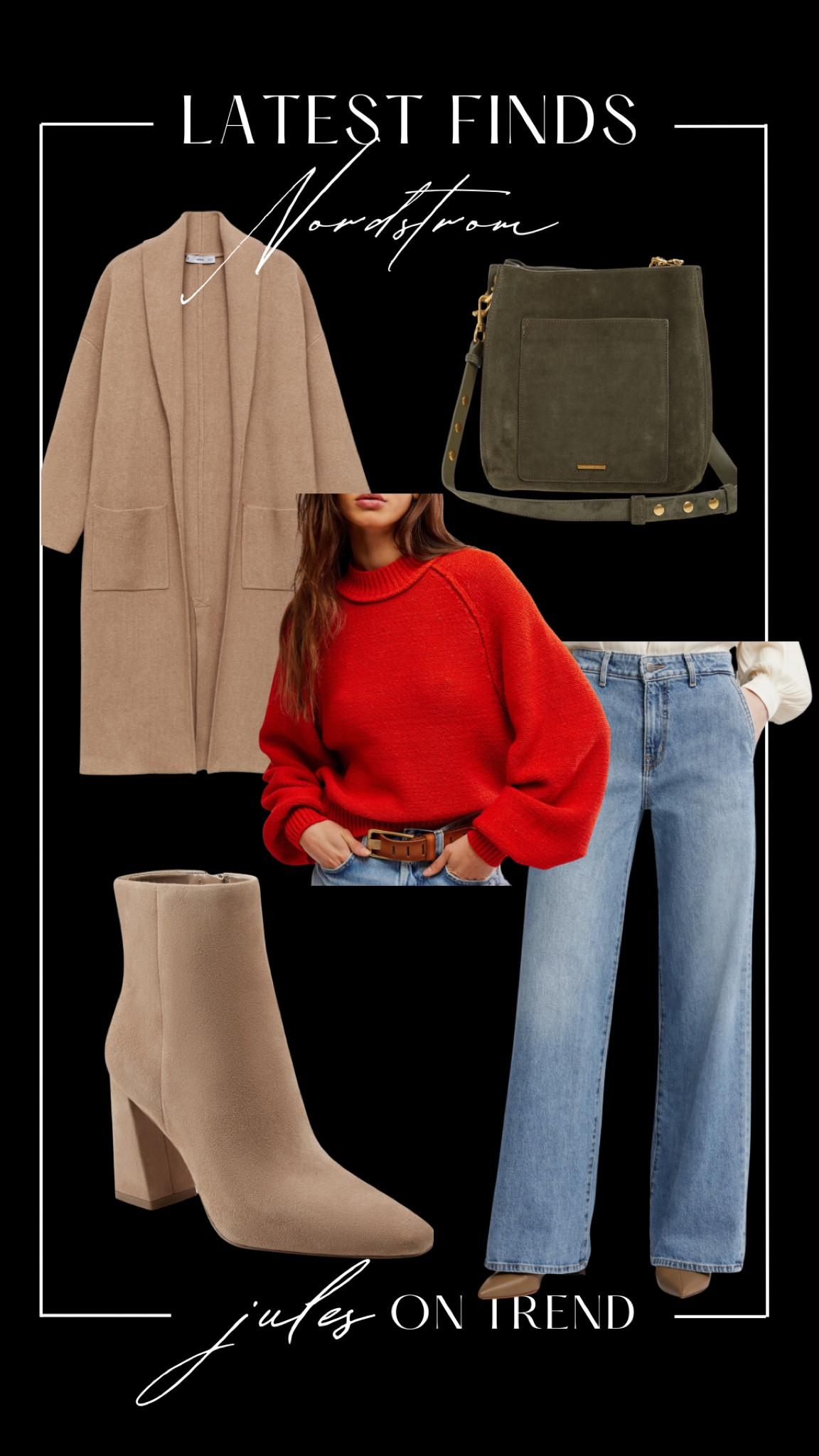 Nordstrom new arrivals! Fall outfit idea

This cardigan is a closet staple. Dress it up or down. Would look great with a tee and jeans, and sneakers. Or wear it over a fitted top, faux leather pants, and booties (go super chic with monochromatic: think all black, all burgundy, all forest green, etc).

Red is in style this season and this sweater is a great wardrobe piece. Pair with a red silk skirt, a pair of black faux leather pants (fitted), demim maxi skirt or jeans. So versatile!

These booties will be your most worn item this season because this style and color is so easy to mix into your wardrobe. Easy to dress up or down! 

#LTKFindsUnder100 #LTKFindsUnder50 #LTKStyleTip