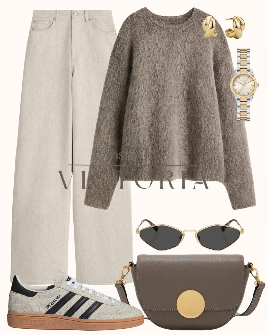 Neutral vibes done right: Soft textures, clean lines, and just the right amount of gold details — this look is effortless but still pulled together. Perfect for everyday wear from coffee runs to weekend strolls.🤎
#LTKstyle #LTKfall #neutraloutfit #casualchic #everydaystyle

#LTKStyleTip #LTKShoeCrush #LTKItBag