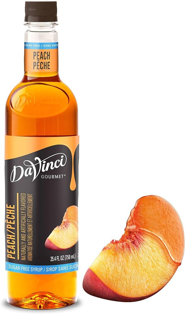 DaVinci Gourmet Sugar-Free Peach Syrup, 25.4 fl oz (Pack of 1) | Amazon (US)