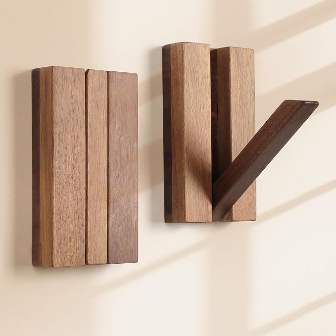 Wood Wall Hooks for Bathroom | Amazon (US)