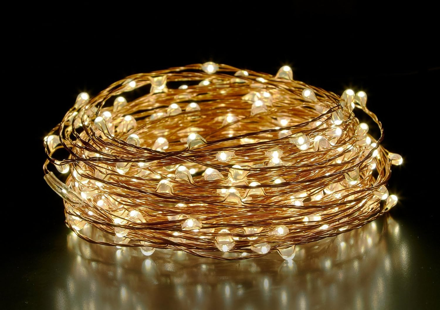 Radiance Dimmable Starry String Lights with Wireless Remote, 40 ft, Copper Wire, Warm White | Amazon (US)