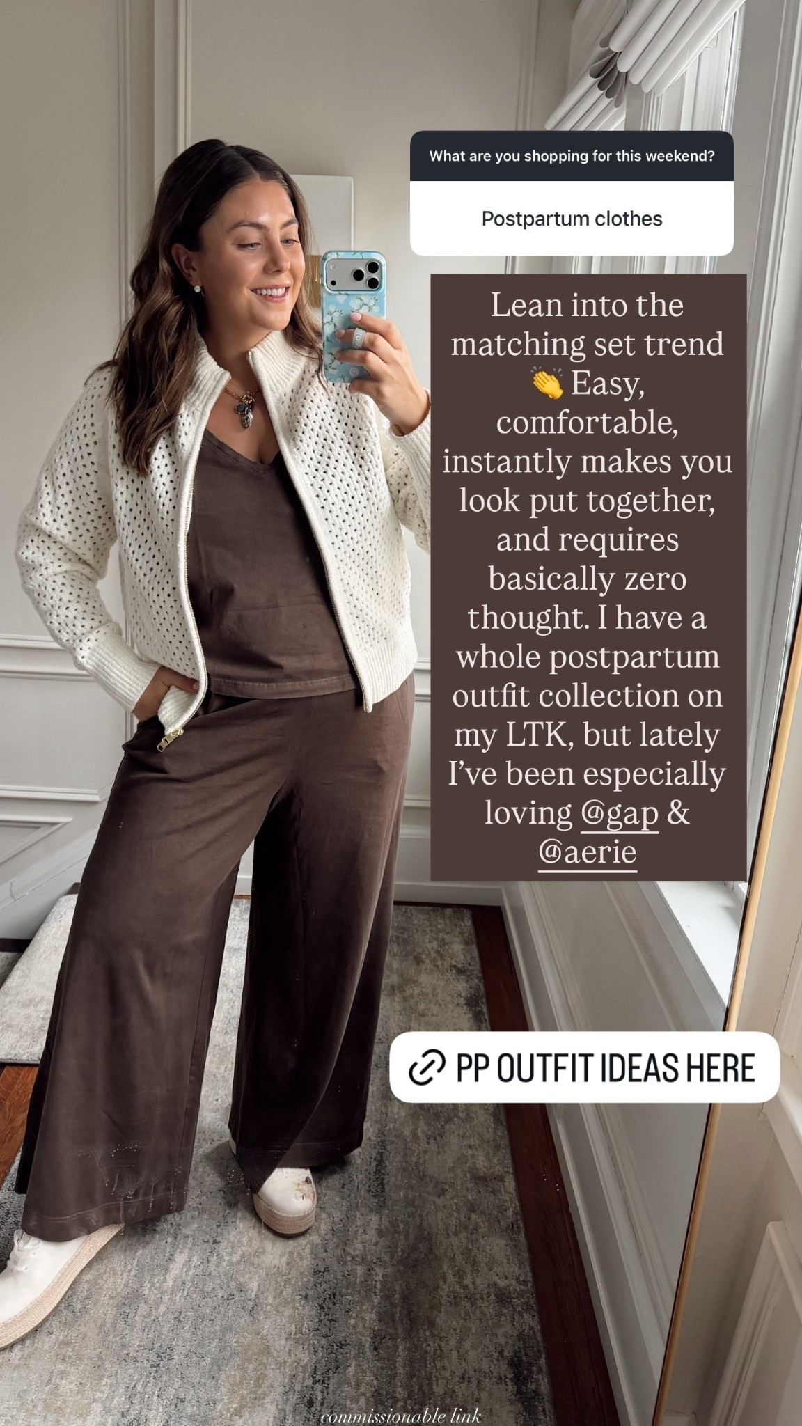 Lean into the matching set trend 👏 Easy, comfortable, instantly makes you look put together, and requires basically zero thought. I have a whole postpartum outfit collection on my LTK!

#LTKmomlife #LTKstorytime #LTKMidsize