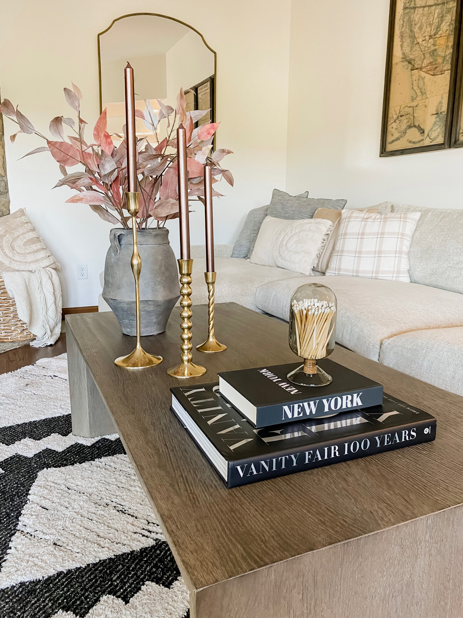 Fall coffee table decor. Home style. #targetstyle Living room. Coffee table books. Candlesticks  

#LTKunder50 #LTKSeasonal #LTKhome