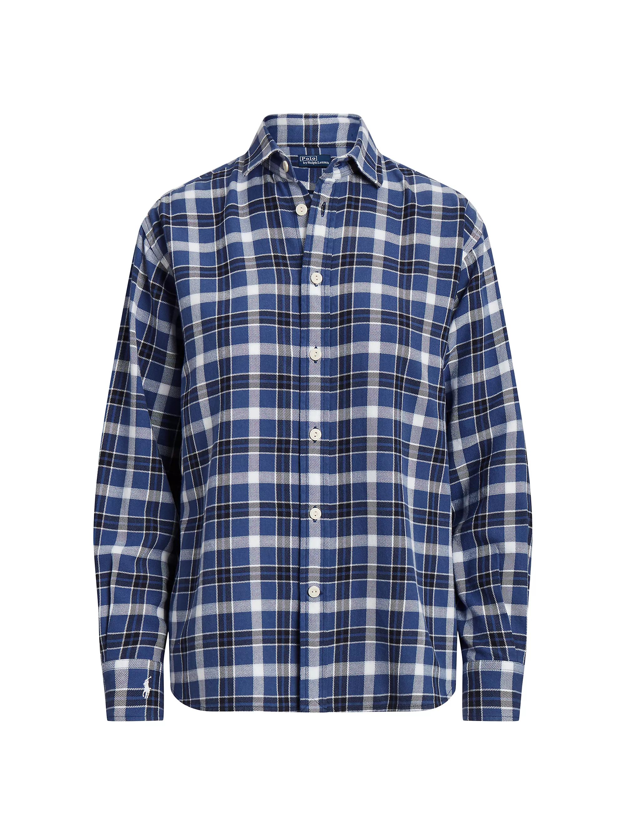 Shop Polo Ralph Lauren Cotton Plaid Buttoned Shirt | Saks Fifth Avenue | Saks Fifth Avenue