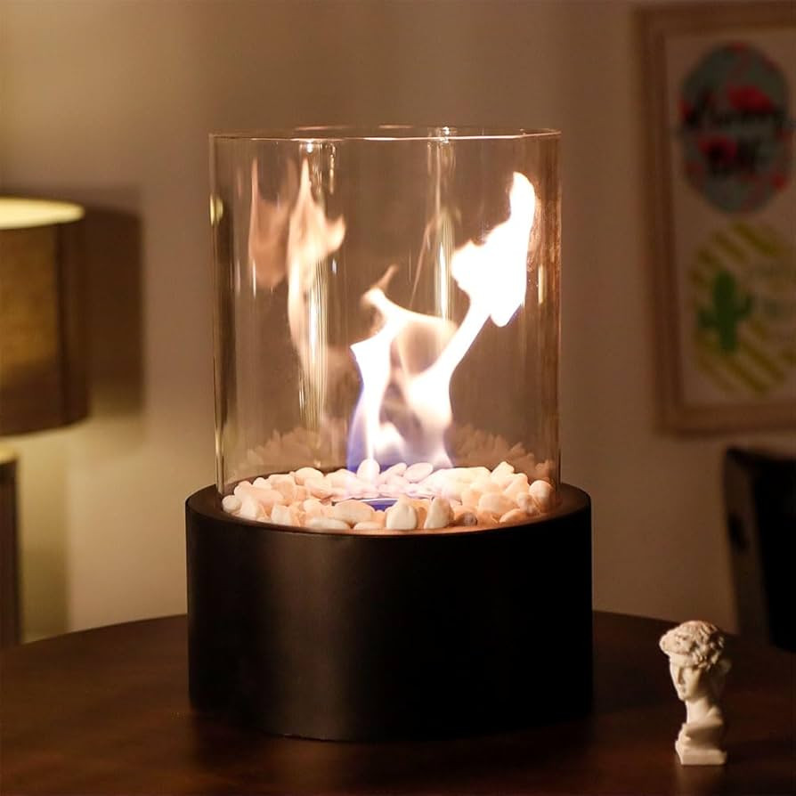 JHY DESIGN 11“H Large Tabletop Fire Bowl Pot Portable Tabletop Fireplace–Clean-Burning Bio Et... | Amazon (US)