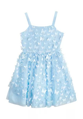 Rare Editions Girls 7-16 Butterfly Mesh Dress | Belk