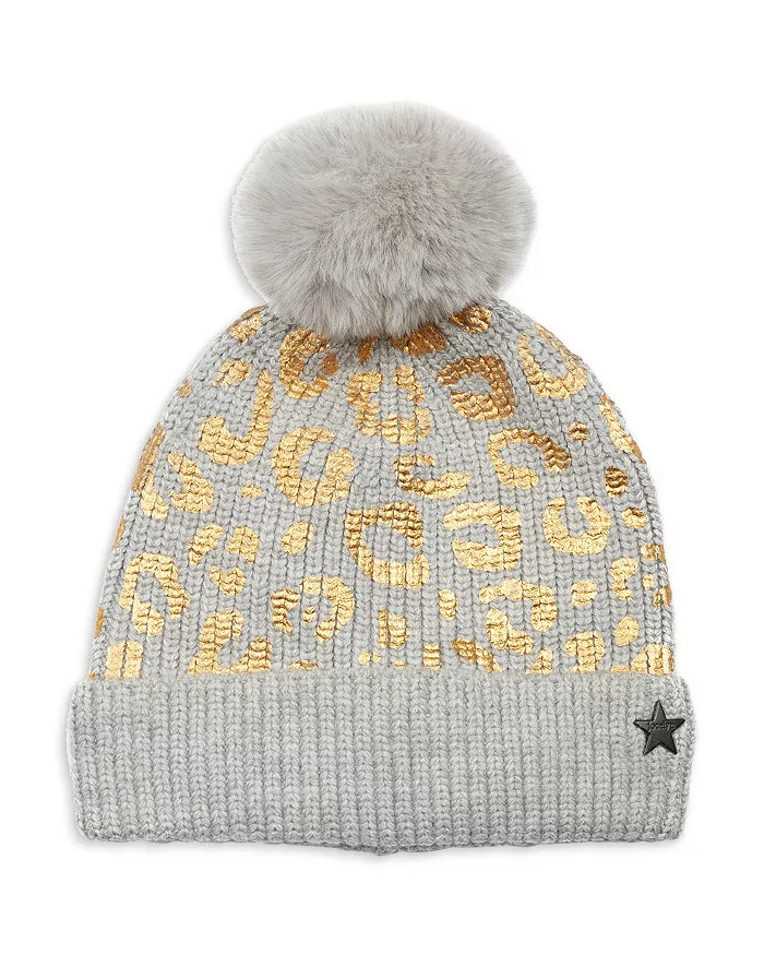 Leopard Foil Print Knit Hat | Bloomingdale's (US)