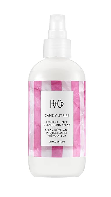 R+Co Candy Stripe Protect + Prep Detangling Spray | Amazon (US)
