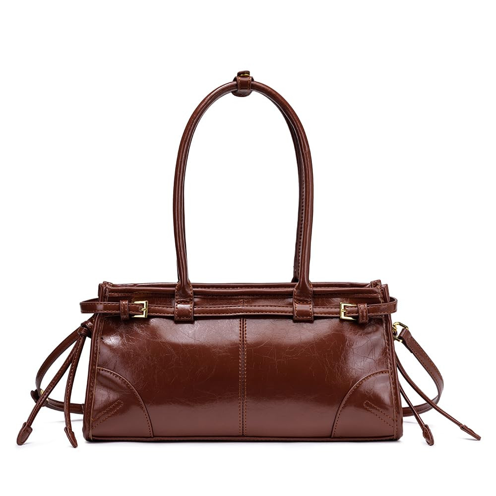 Shoulder Bags for Women Women's Crossbody Bag Soft Faux Leather Zipper Closure Detachable Long St... | Amazon (US)