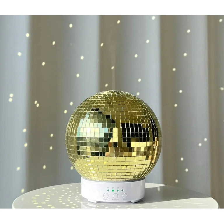 Rotating Disco Ball and Diffuser,Glass Essential Oil Aromatherapy Diffuser,Disco Decor with 7 LED... | Walmart (US)