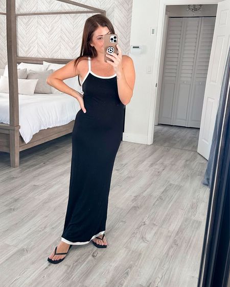 The coziest and most flattering ribbed super stretchy bodycon maxi dress! Wearing a medium and comes in other color options! Dress it up or down and is bump friendly! 

#LTKOver40 #LTKFindsUnder50 #LTKStyleTip