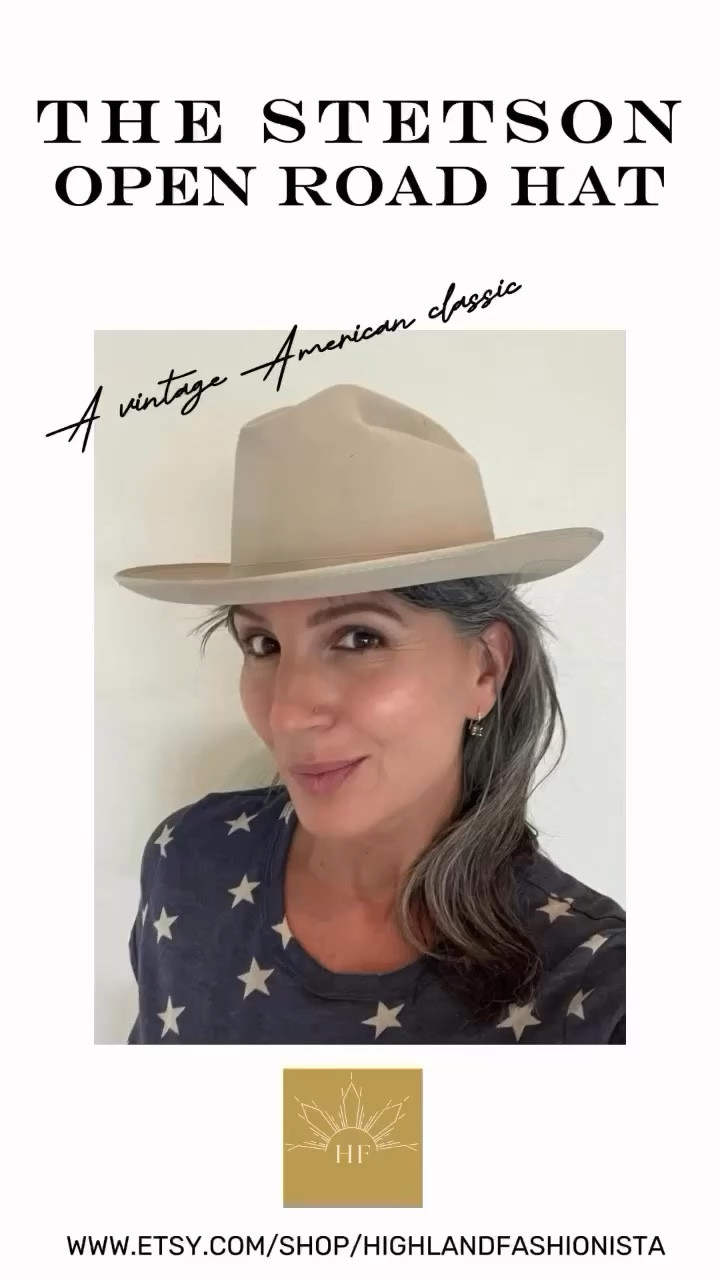 This 80s era Stetson Ooen Road 4X Beaver hat is a truly amazing find (sz 7 1/4). These hats have been in production since 1939! I love the shorter brim which makes it perfect for travel!  Make an offer on this vintage gem, or check out the modern version of this classic hat, available on Amazon!

#LTKSaleAlert #LTKStyleTip