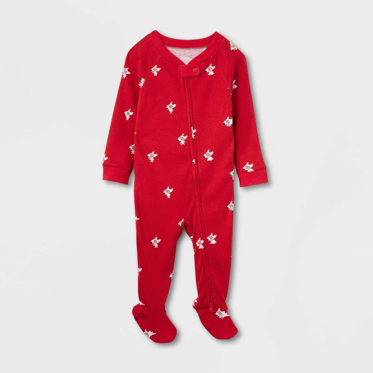 Baby Bullseye Microfleece Matching Family Pajama Union Suit - Wondershop™ Red 3-6M | Target