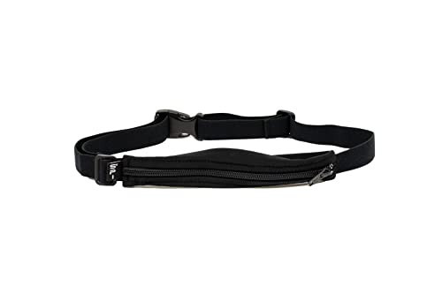 SPIbelt Original Pocket Running Belt for Women Men, Phone Holder for Running, Running Fanny Pack, Holder for Phone, Running Waist Pack, Expandable, Adjustable. No Logo Band, Black with Black Zipper | Amazon (US)