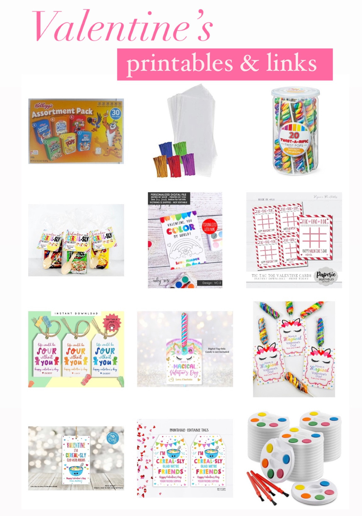 Ideas for class valentines! Printables / digital downloads & links. 

#LTKkids #LTKSeasonal