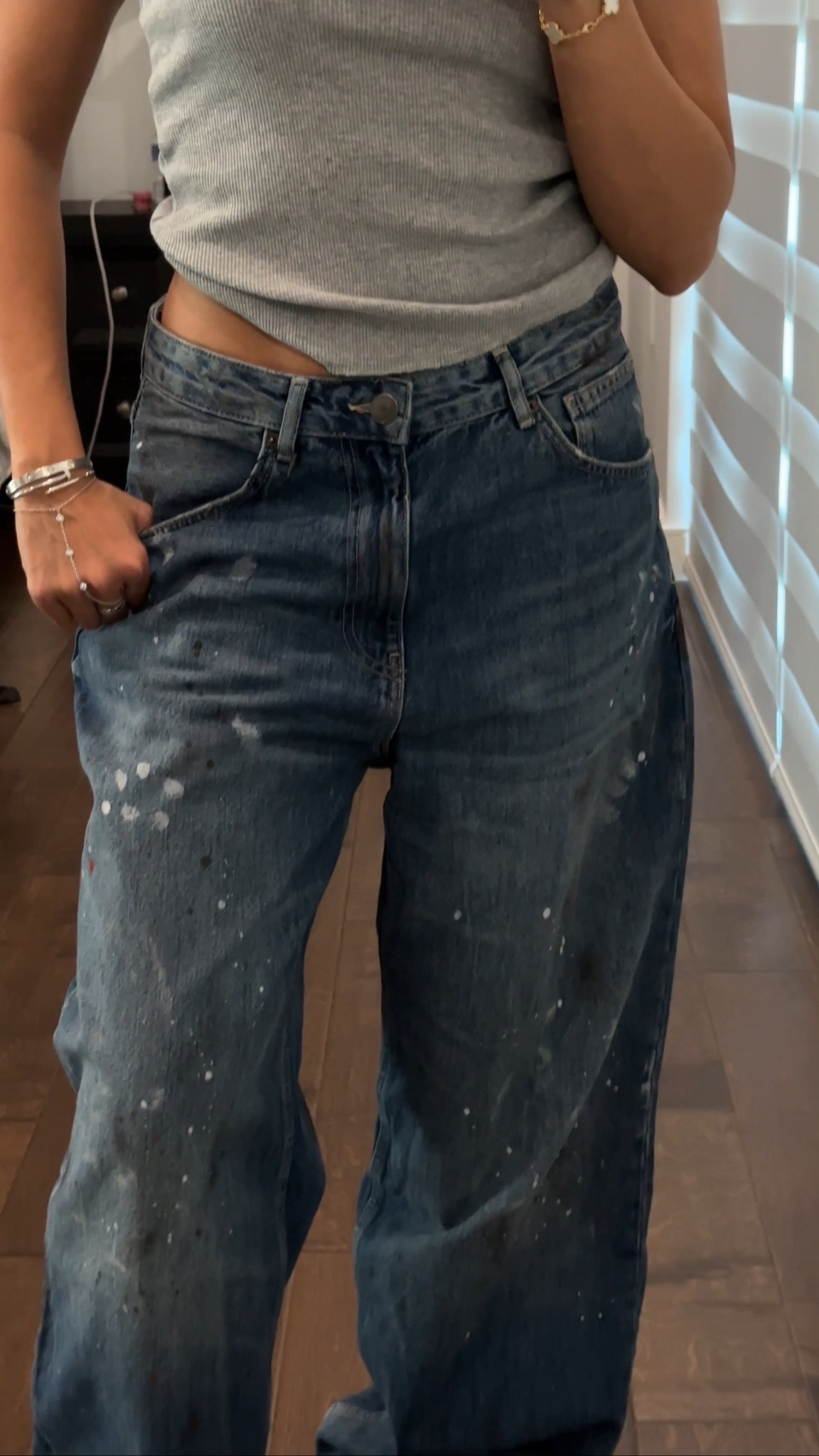 zara acne studio dupe jeans! i am wearing a 28 (6 US). i sized up 1 size for them to fit mid/low rise. 

#LTKStyleTip #LTKFindsUnder100 #LTKU