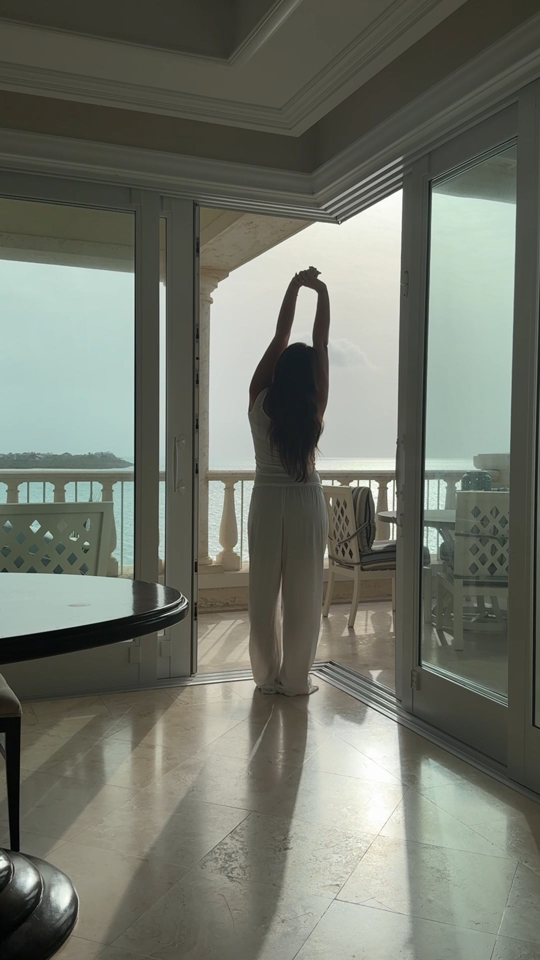 Comfy casual loungewear outfit for vacation - wearing the comfiest wide leg pants for summer!

#LTKootd #LTKmorningroutine #LTKBeauty