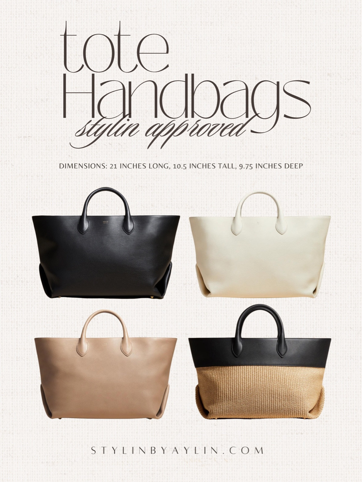 Stylin approved tote bag that would
Be perfect for spring and summer! #StylinbyAylin 

#LTKFind #LTKitbag #LTKSeasonal