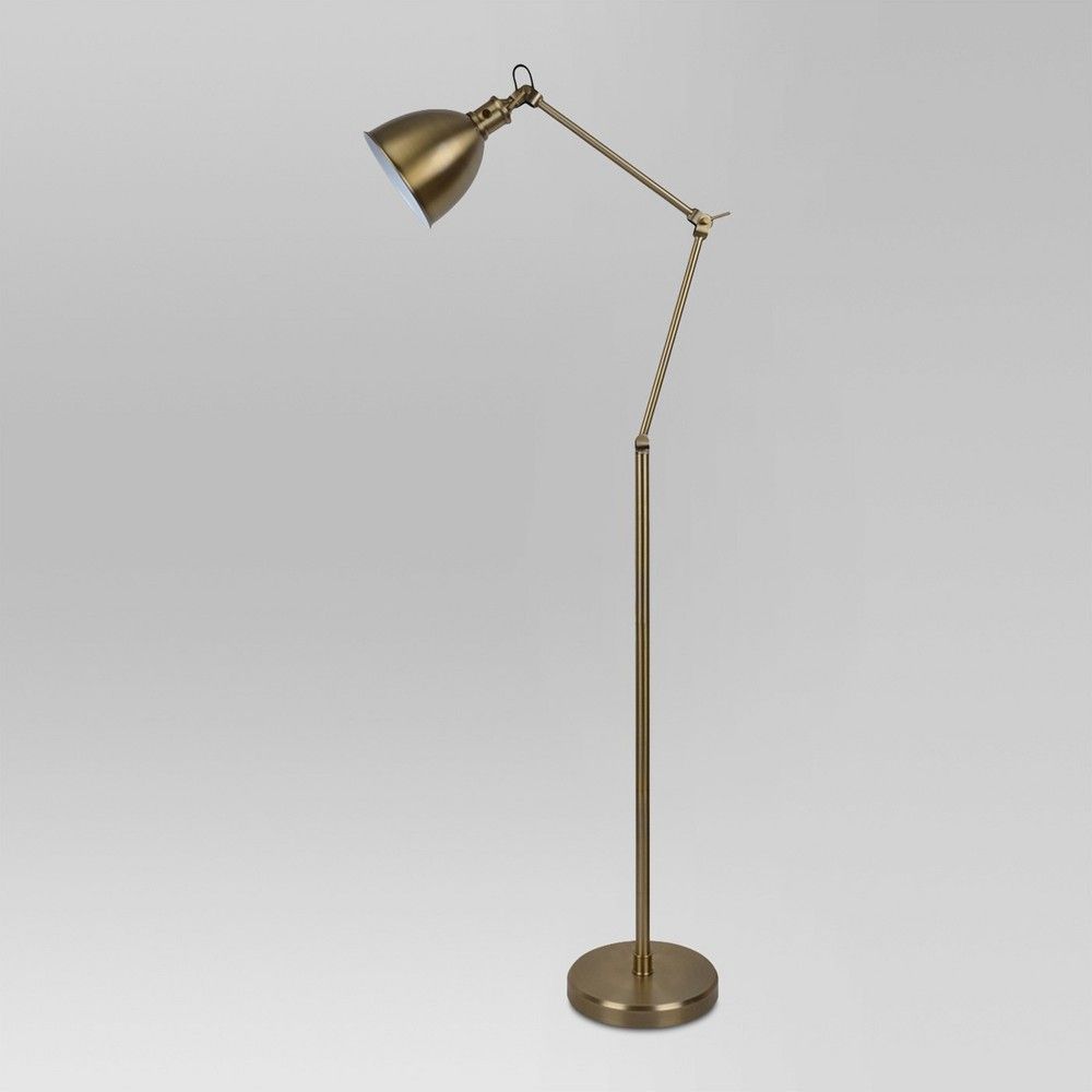 Industrial Task Floor Lamp Brass Lamp Only - Threshold | Target