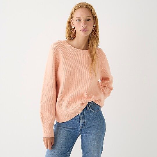 Ribbed stretch crewneck sweater | J.Crew US