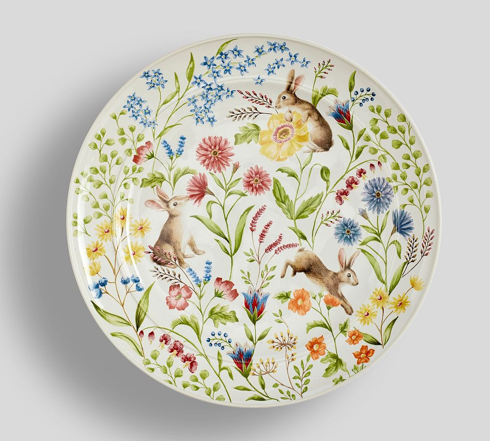 Spring Garden Stoneware Salad Plates - Set of 4 | Pottery Barn (US)