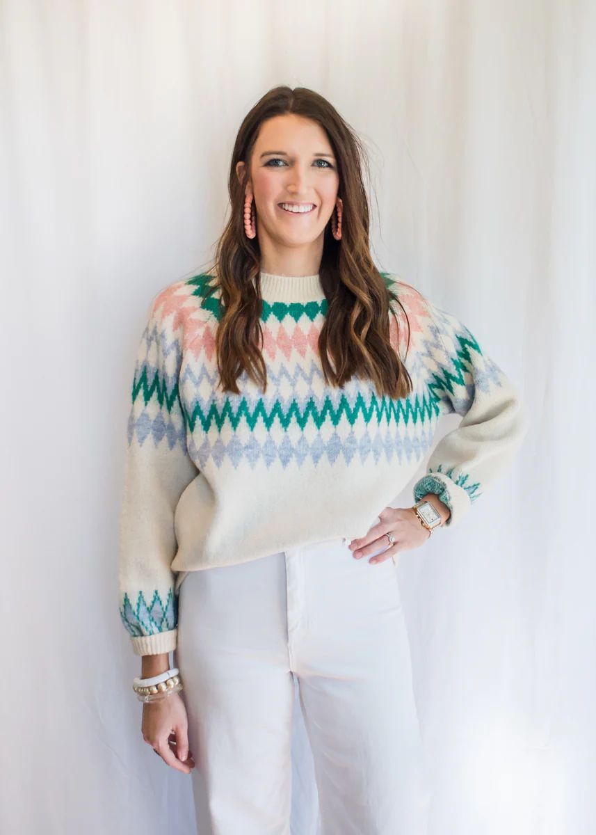 Strolling the Slopes Colorful Sweater | Jacoby & Co.