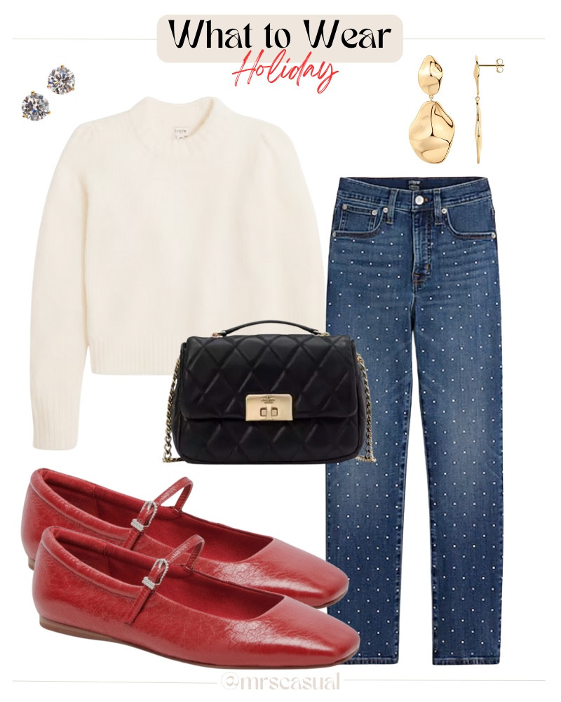 A sweet and simple holiday outfit 🤍✨

#LTKGiftGuide #LTKSeasonal #LTKHoliday