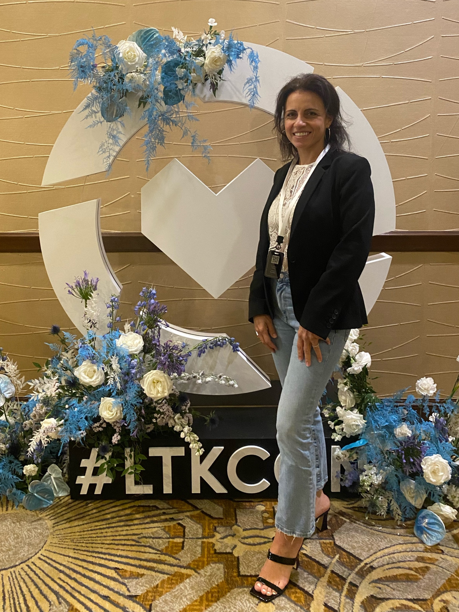 Day 2 LTKCon black blazer lace tank, lace cami, crop jeans, and dsw shoes.  Fall outfits, business casual, work wear  

#LTKCon #LTKstyletip #LTKunder50