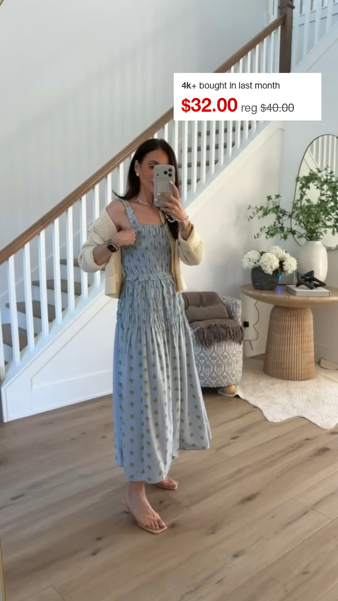 Target 20% off dresses and skirts. Cute spring dress for Easter or Mother's Day, size xs, cardigan size s. 
target fashion, target finds, annabrstyle

#LTKSaleAlert #LTKOver40