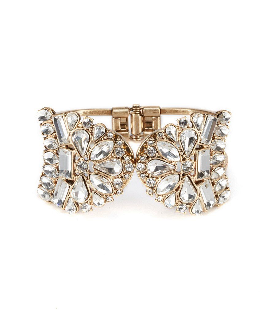 Belle Badgley Mischka Vintage Crystal Cuff Hinge Bracelet | Dillards Inc.