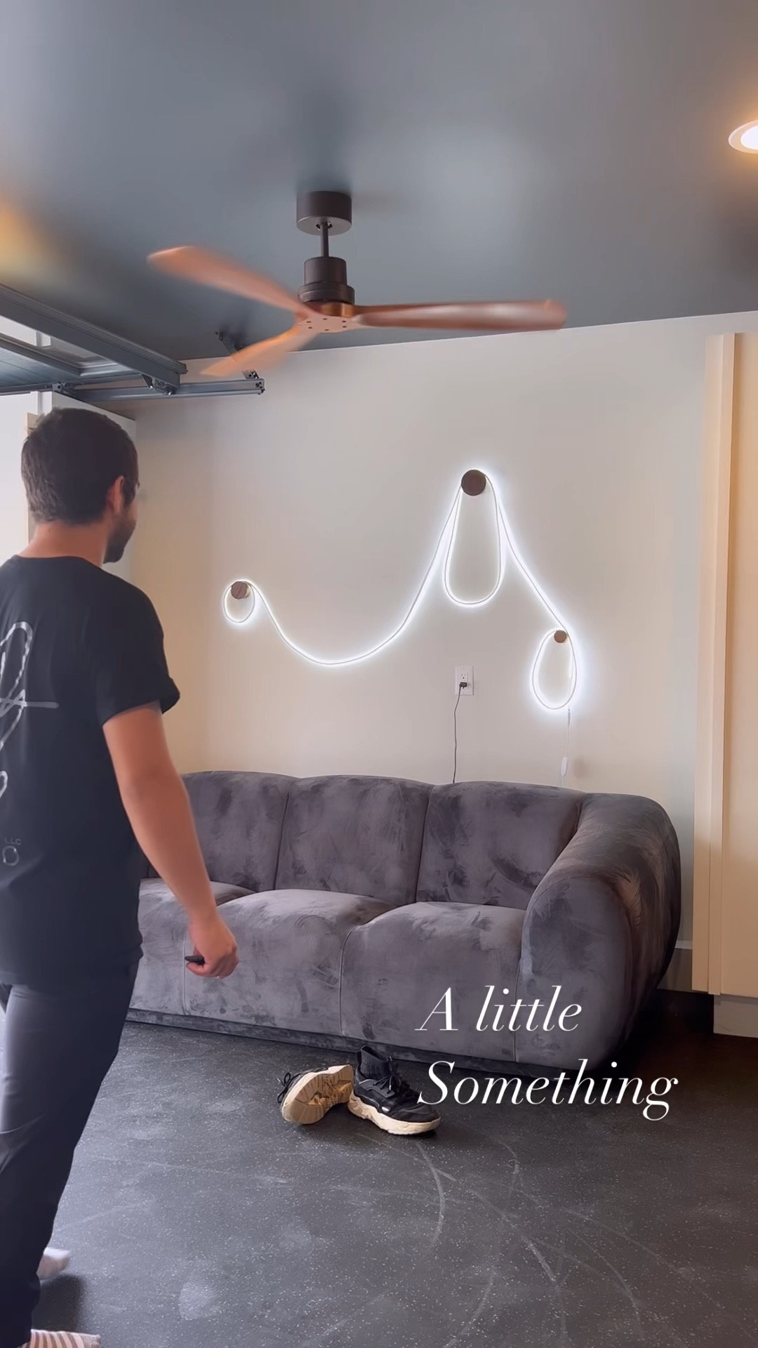 A little something to warm up a boring wall… 
Easy custom light 

#LTKSeasonal #LTKVideo #LTKkids