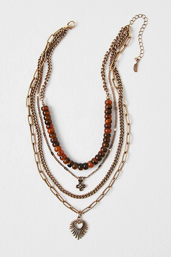 Yosemite Layered Necklace by Free People, Coco, One Size | Free People (Global - UK&FR Excluded)