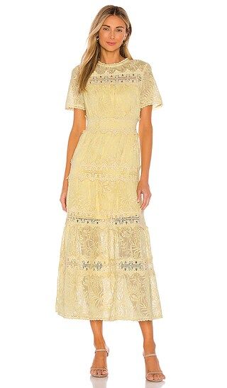 Emmeline Dress in Lemon Drop | Revolve Clothing (Global)