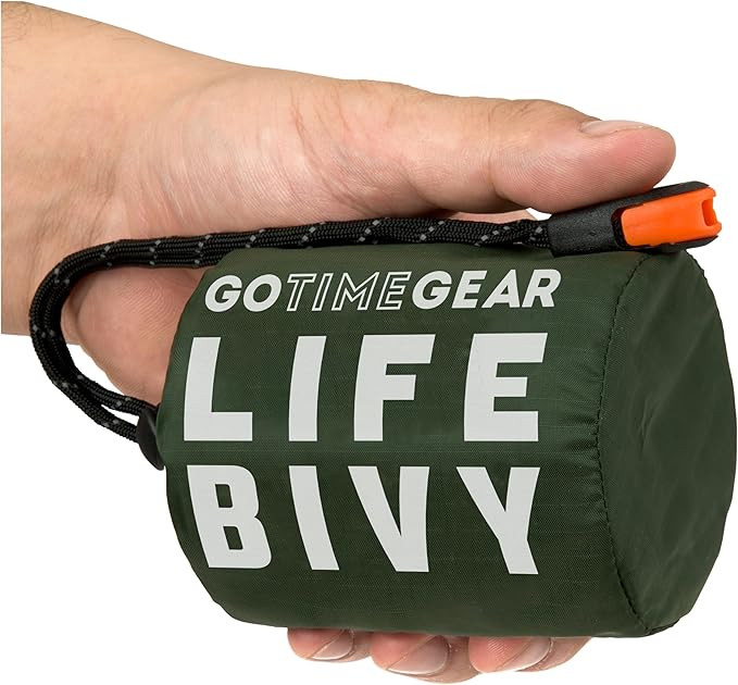 Go Time Gear Life Bivy Emergency Survival Sleeping Bag Thermal Bivy - Use as Emergency Bivy Sack,... | Amazon (US)