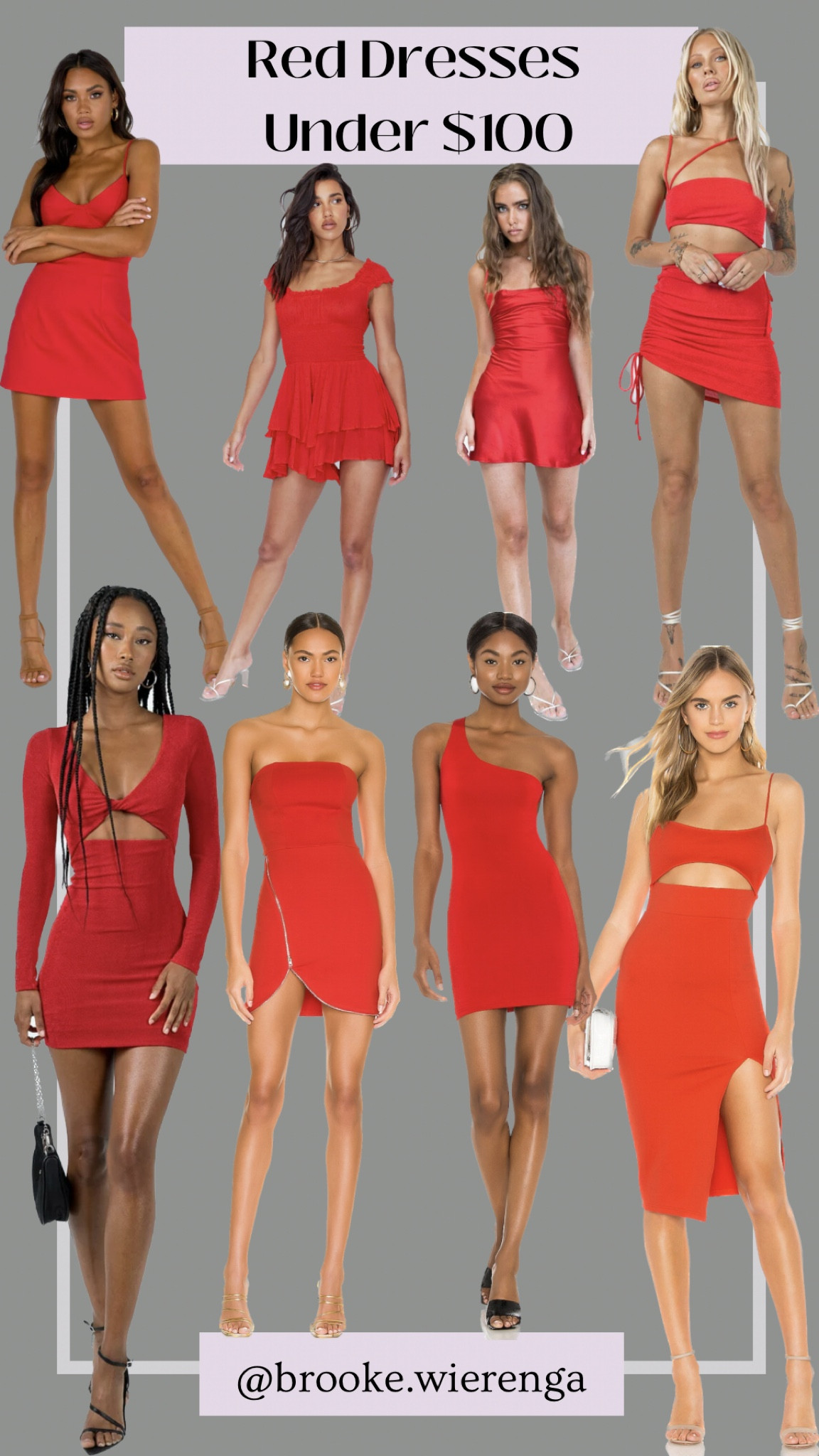Red Dresses under $100 #princesspolly #revolve 

#LTKunder100 #LTKfit #LTKFind