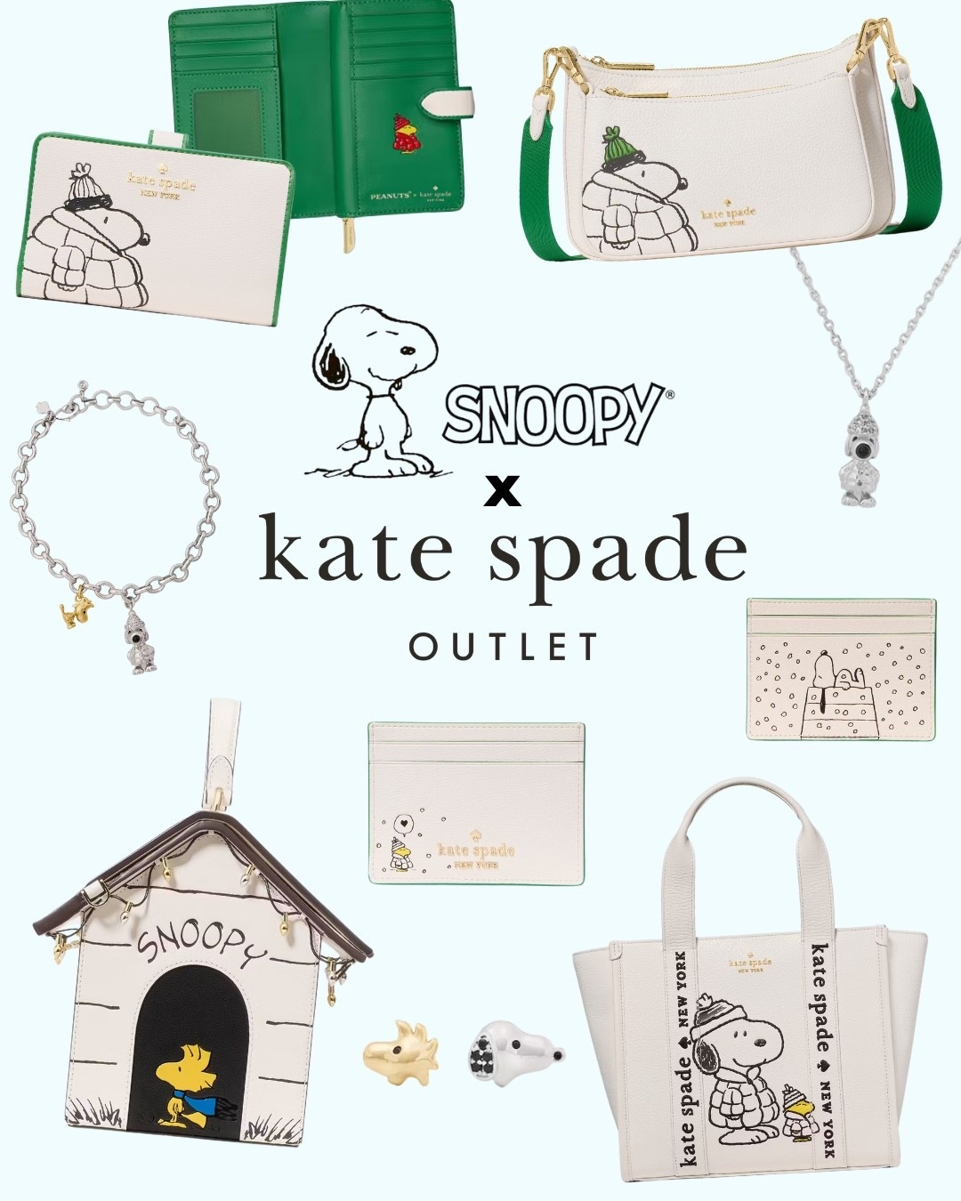 Peanuts x Kate Spade Outlet winter collection!🥹 

#peanuts #snoopy #katespade #bag #purse #wallet #designer #accessories #holiday #giftguide #sale  

#LTKItBag #LTKStyleTip #LTKSaleAlert