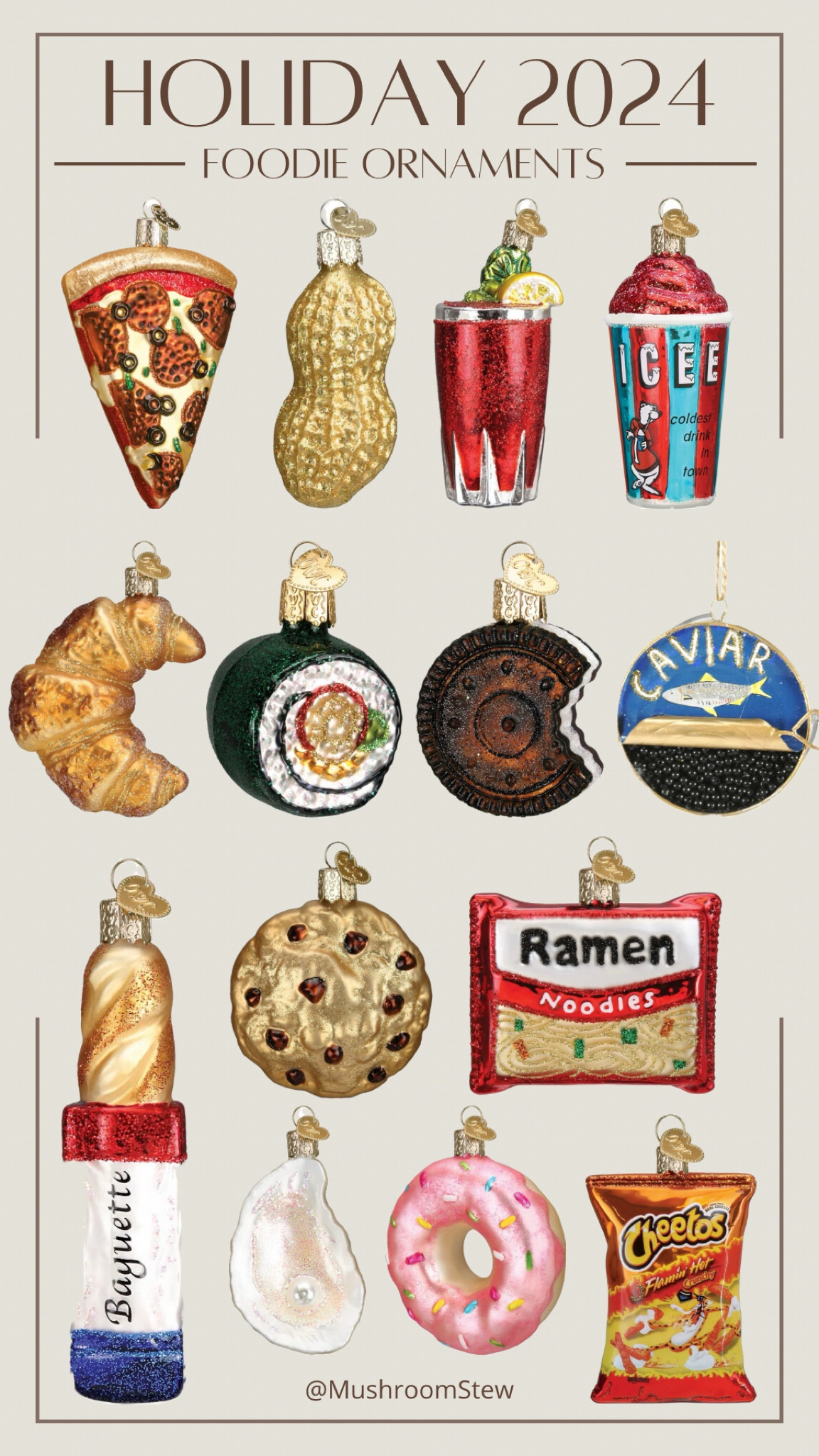 My Favorite Foodie Inspired Christmas Tree Ornaments 

#LTKHoliday #LTKSeasonal #LTKHome