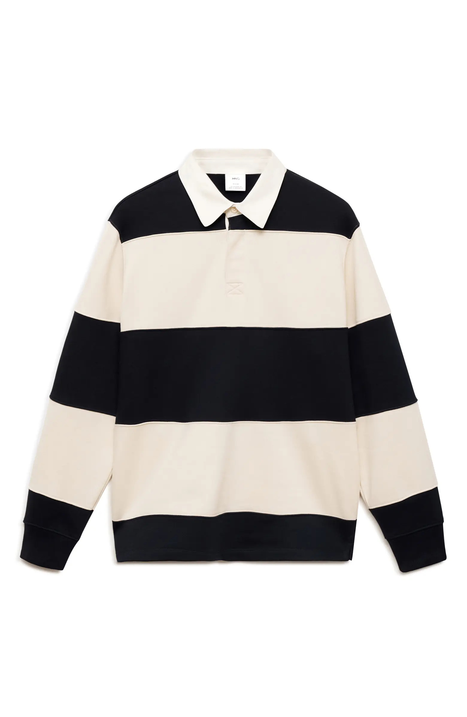 Stripe Cotton Polo Sweatshirt | Nordstrom