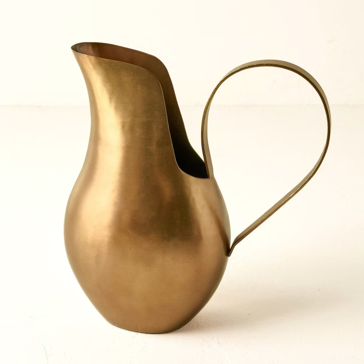 Antique Brass Pitcher Vase | Magnolia