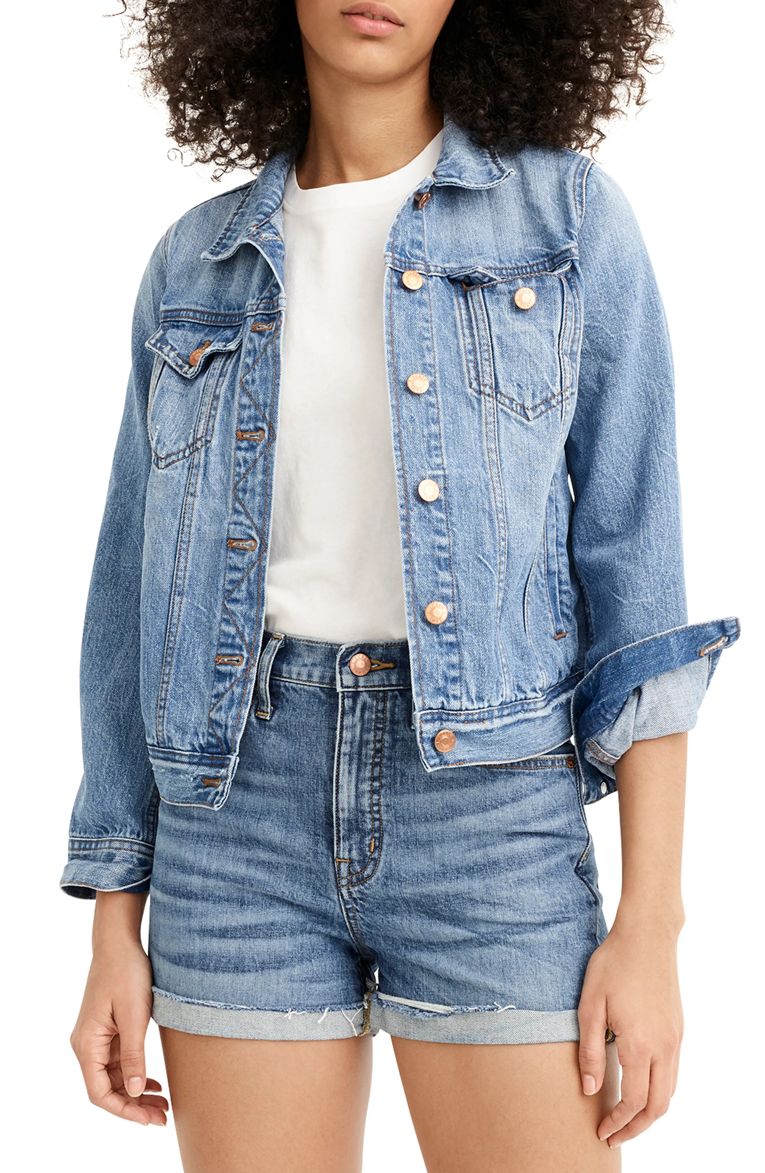 Women's J.crew High Waist Eco Denim Shorts | Nordstrom