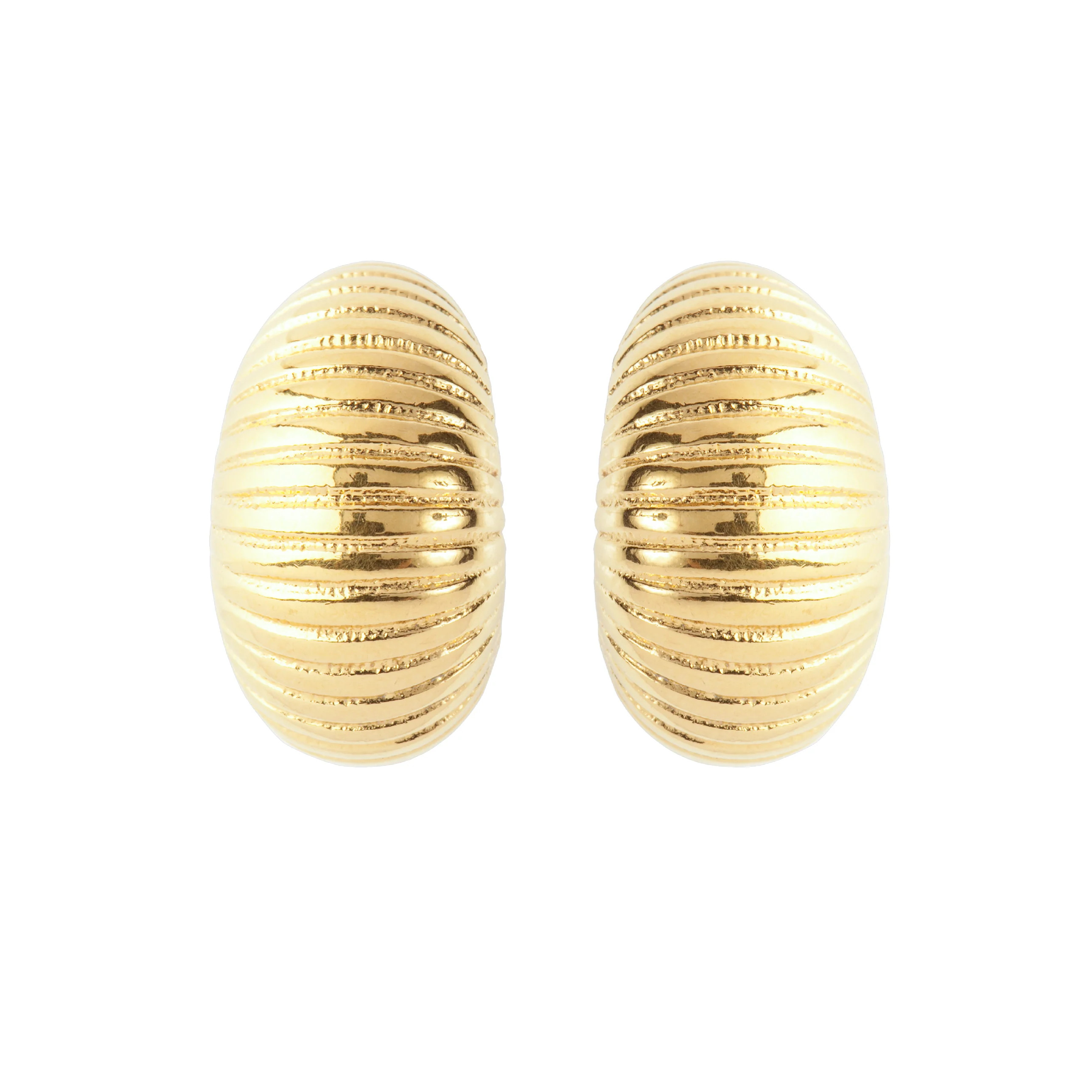 1980s Monet Gold Demi-Hoop Clip-On Earrings | Susan Caplan