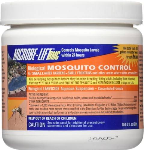 MICROBE-LIFT BMC Biological Mosquito Control, Liquid Treatment for Medium-Sized Decorative Water Gardens Up to 2,000 Gallons, Fountains and Ponds, 2 Fluid Ounces | Amazon (US)