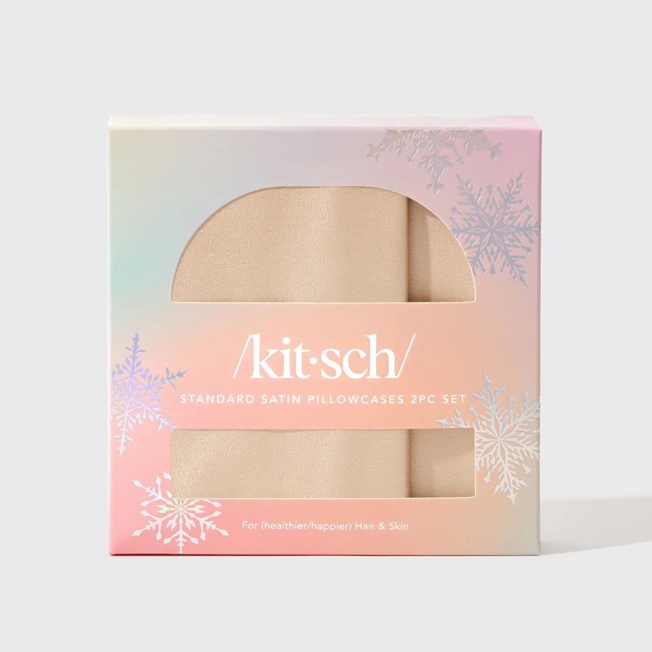 Holiday Standard Pillowcase 2pc - Champagne | Kitsch