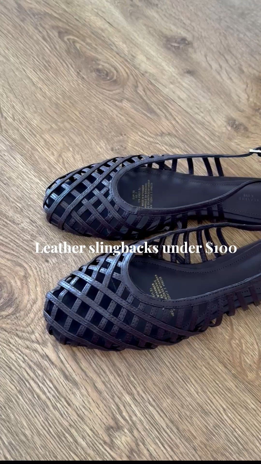Leather slingbacks under $100 - so chic and go with everything from cropped pants to skirts and shorts

#LTKSeasonal #LTKSaleAlert