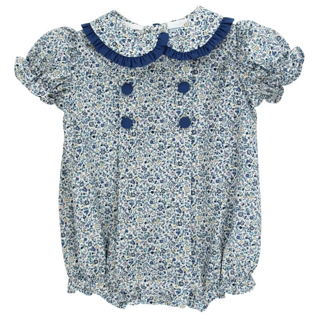 Posh Posies with Cornflower - Girls Bubble Short | The Bailey Boys, inc