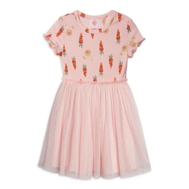 Wonder Nation Toddler Girl Easter Tutu Dress, Sizes 2T-5T - Walmart.com | Walmart (US)