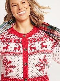 Fair Isle Button-Front Cardigan Sweater for Women | Old Navy (US)