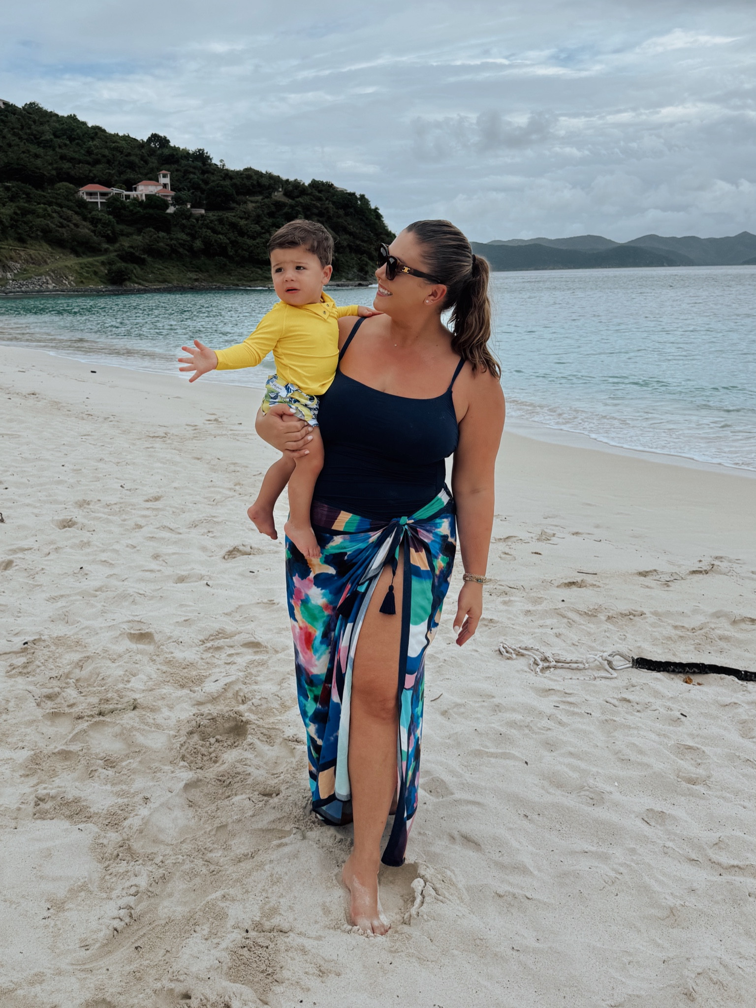 Wearing size 18 in swimsuit, Conrad is wearing 18 months. Use CARALYN at Cakes Body. Use CARALYN15 at Kenny Flowers. 

#LTKMidsize #LTKSwim #LTKStyleTip